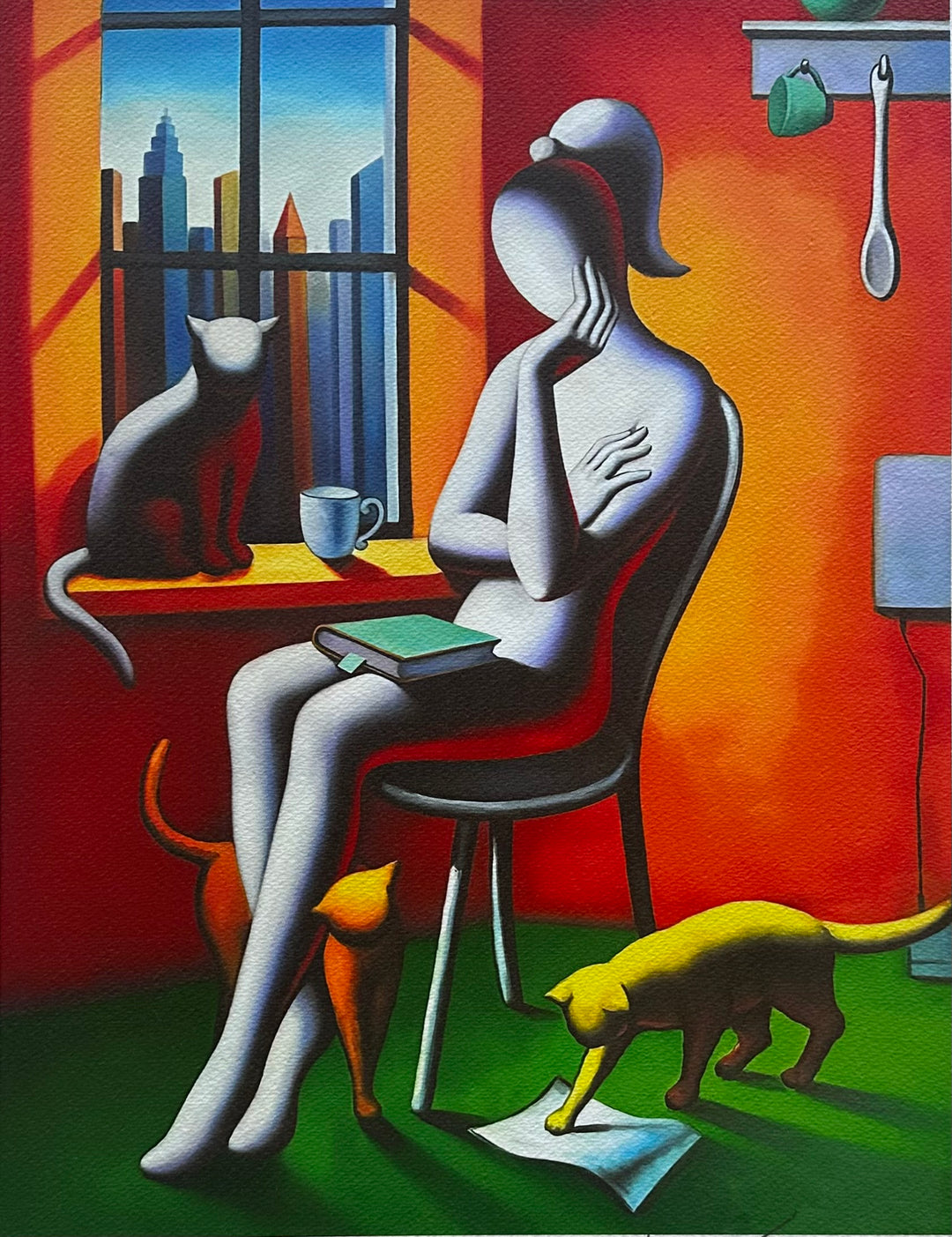 Feline dreams | Mark Kostabi