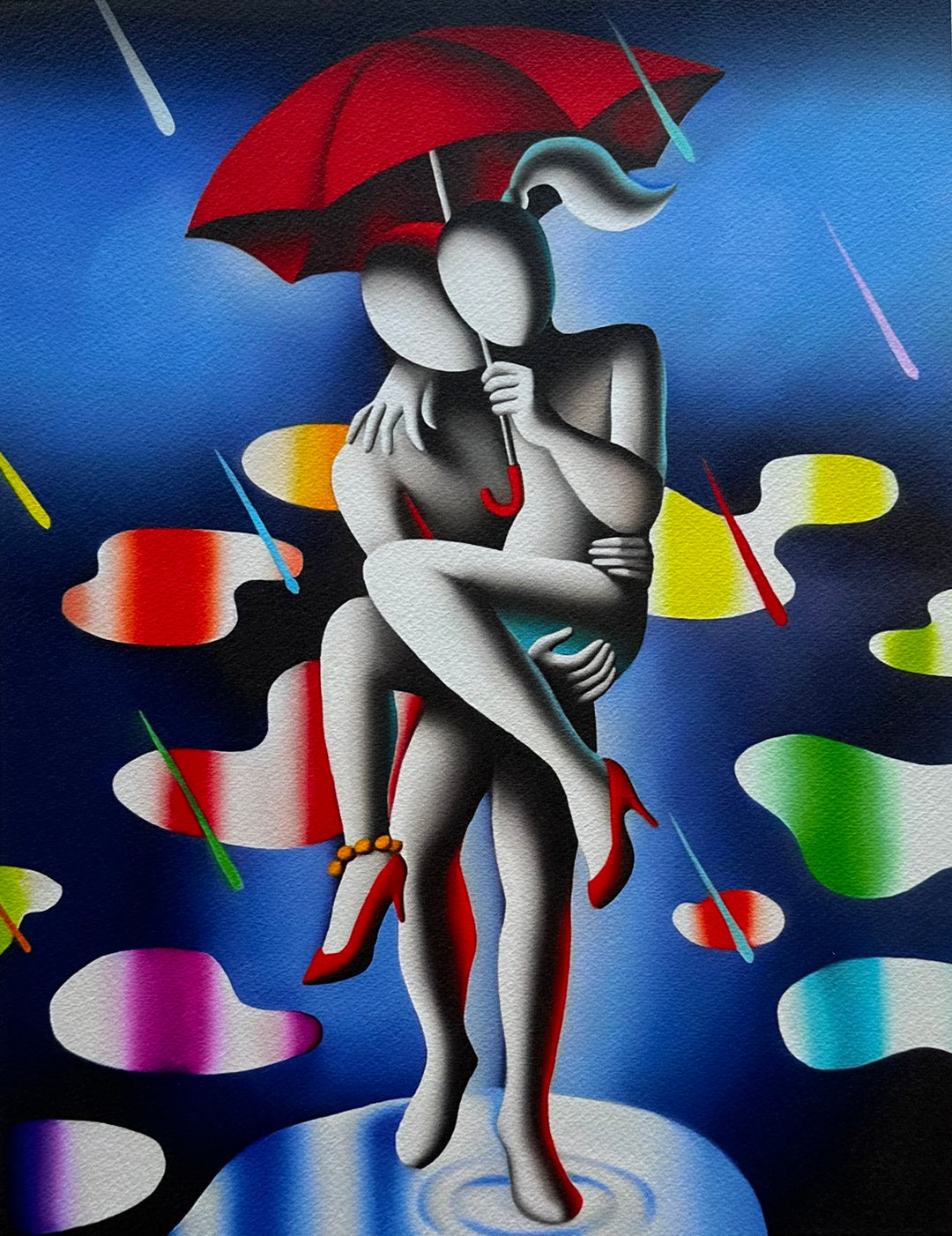Passion in the rain | Mark Kostabi