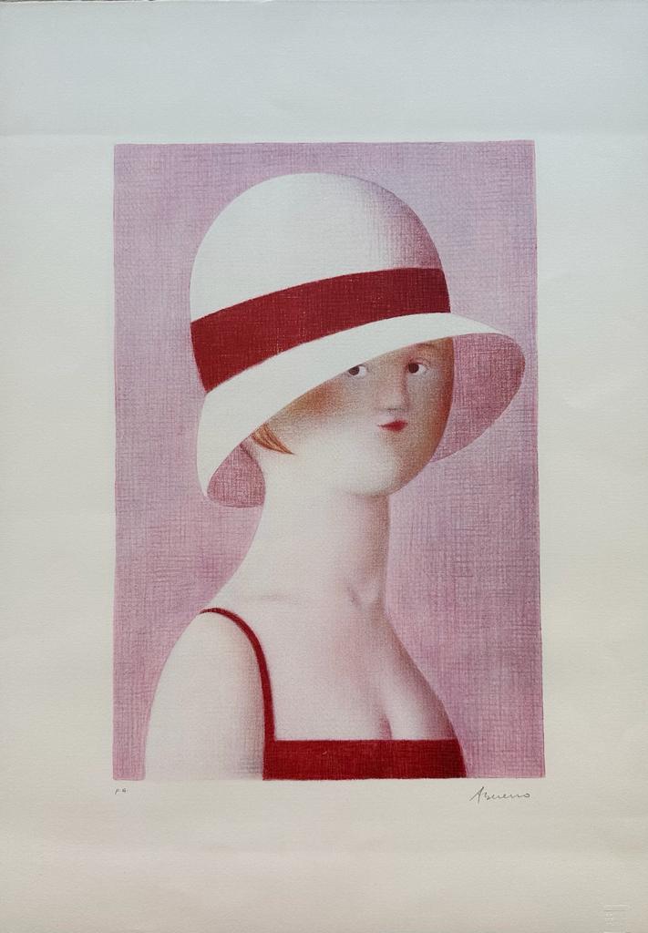 Frau mit Hut | Antonio Bueno