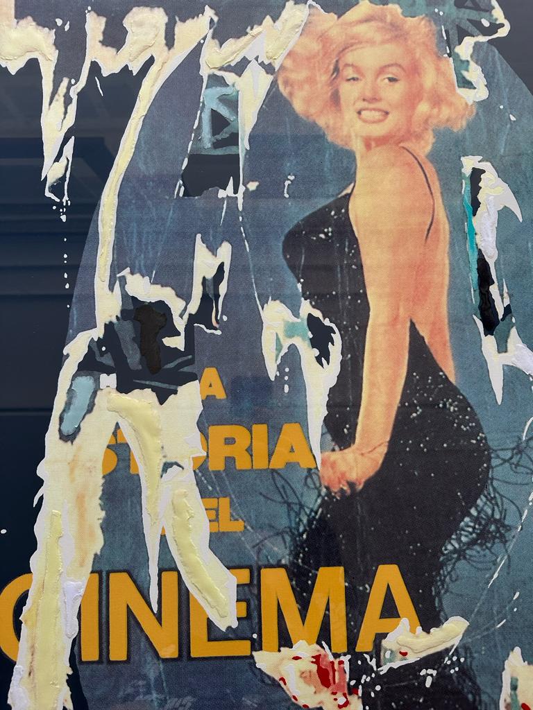 Opera incorniciata: La storia del cinema | Mimmo Rotella