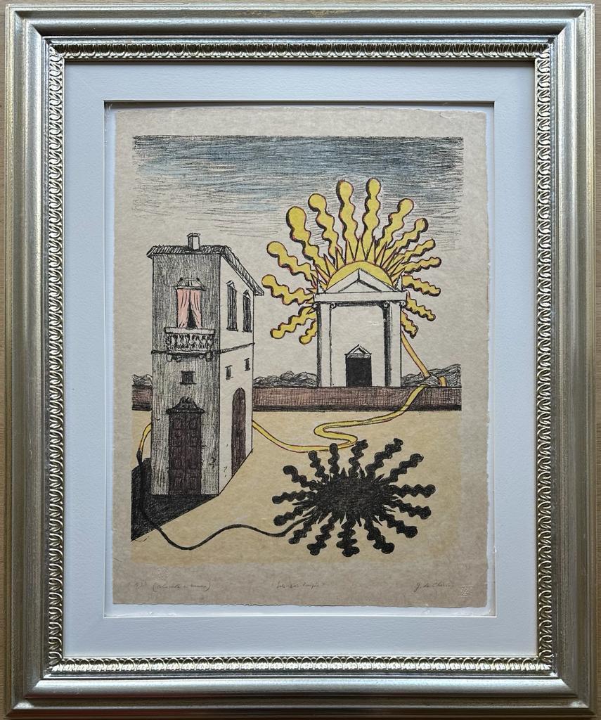 Sole sul tempio | Giorgio De Chirico