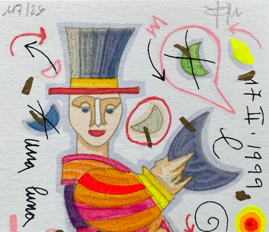 Dono una luna in regalo (Fondo bianco) | Francesco Musante