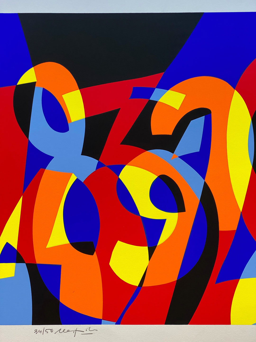 I numeri si amano  | Ugo Nespolo - Arte Focus™