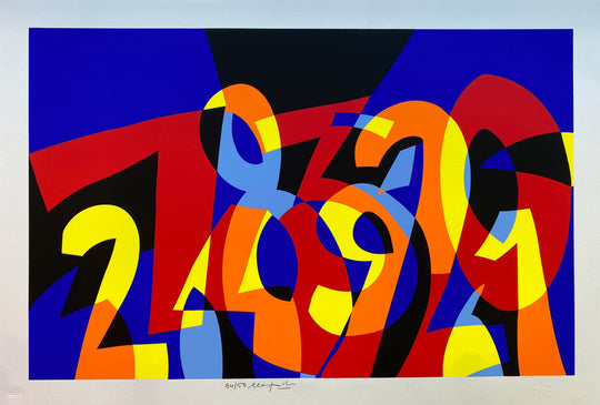 I numeri si amano  | Ugo Nespolo - Arte Focus™