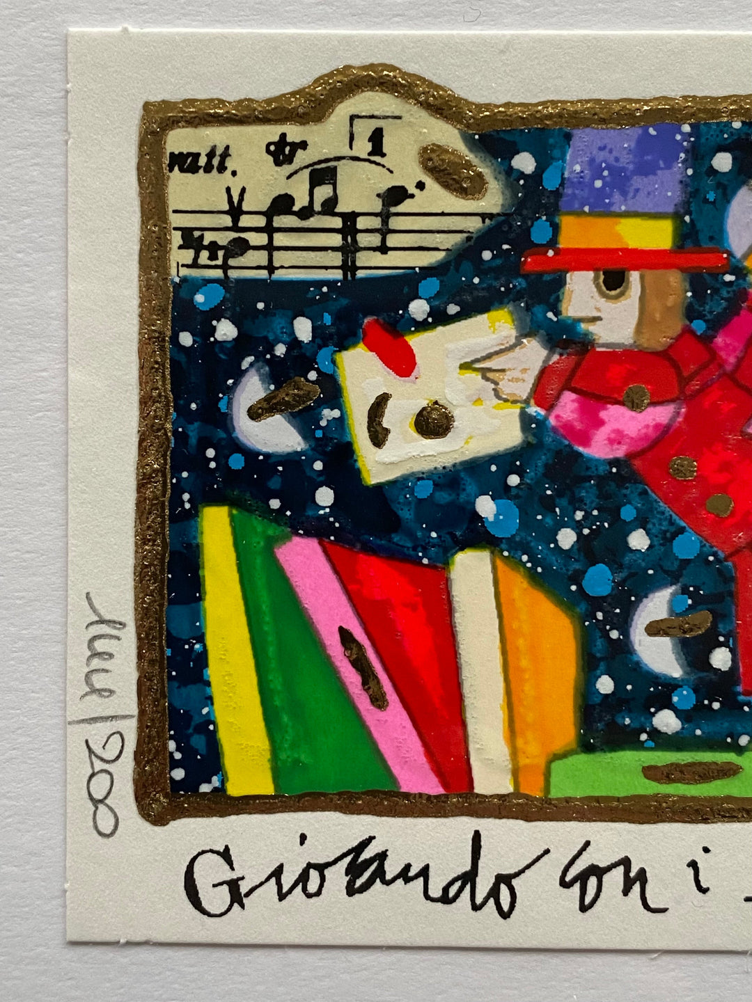 Opera in cornice: Giocando con i libri | Francesco Musante