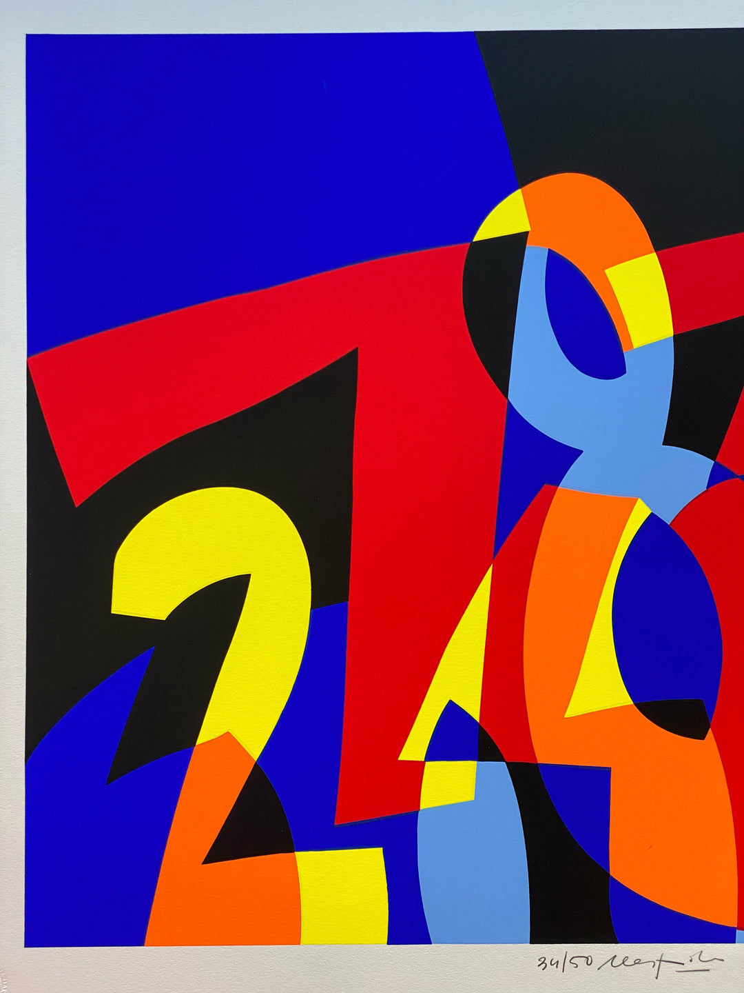 I numeri si amano  | Ugo Nespolo - Arte Focus™