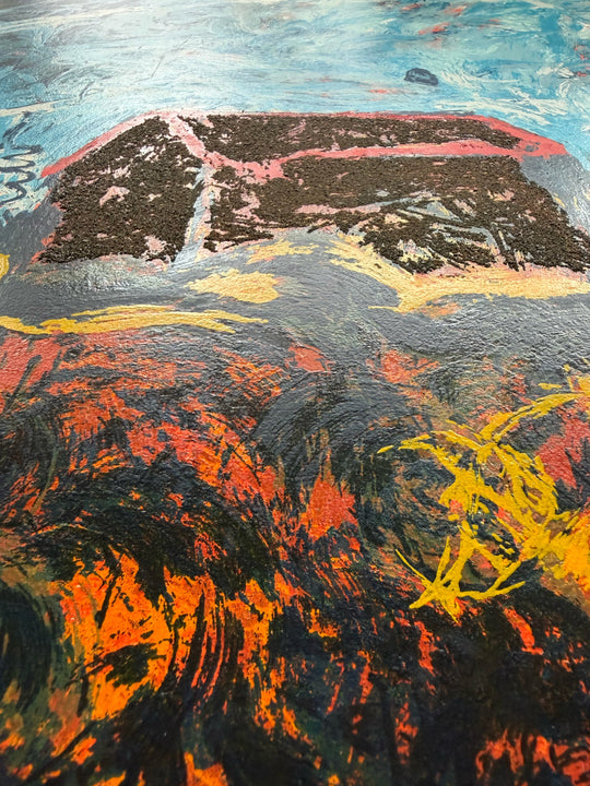 La casa rossa  | Mario Schifano - Arte Focus™