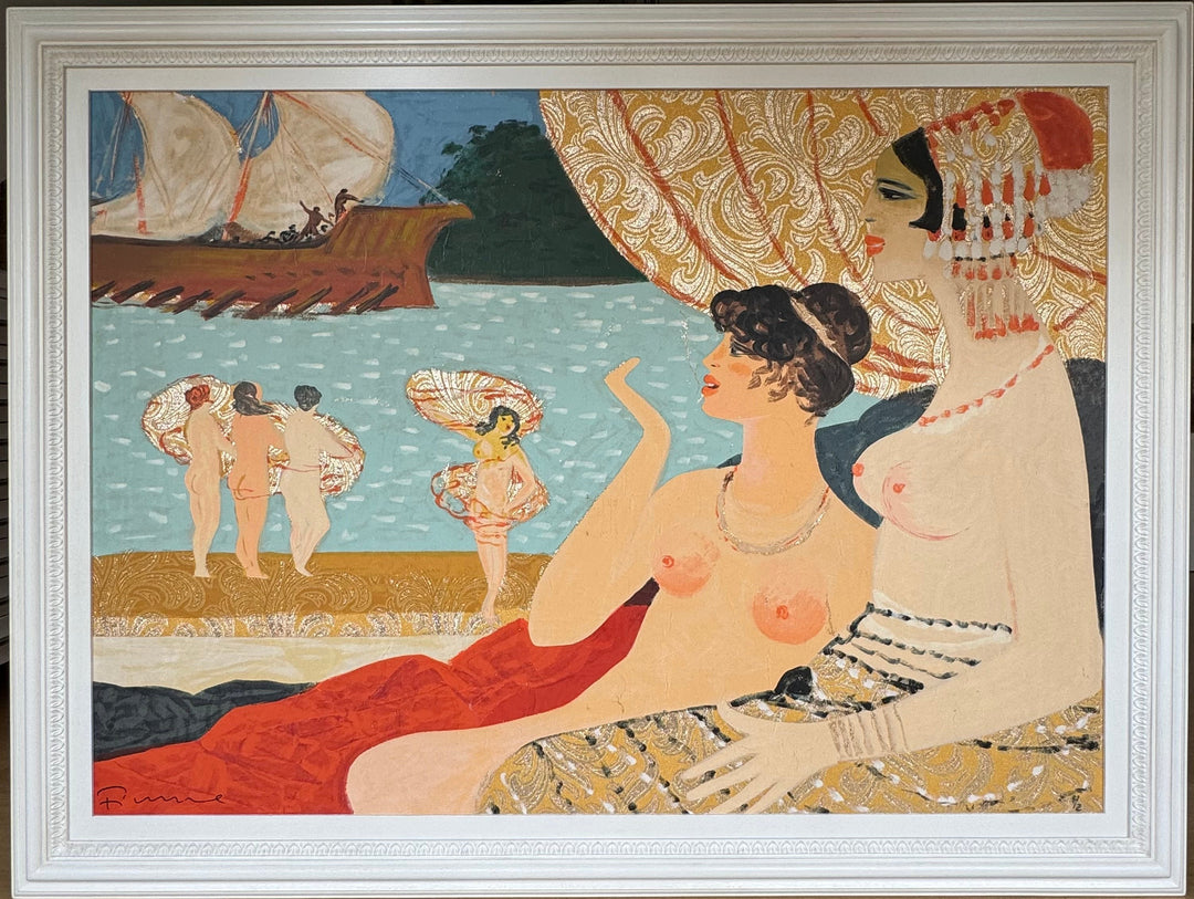 Odalische in riva al fiume | Salvatore Fiume