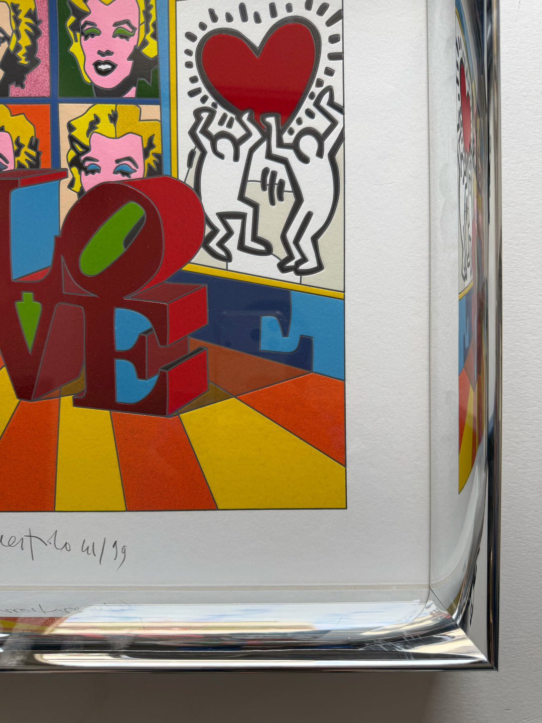 Opera incorniciata: Love Overload | Ugo Nespolo - Arte Focus™