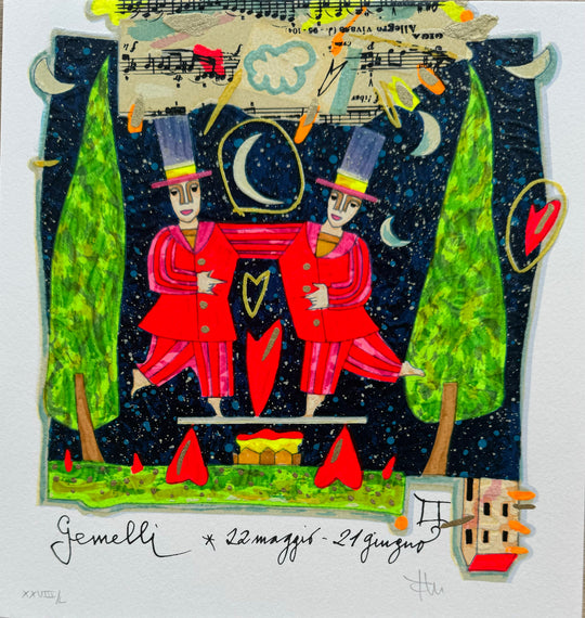 Segni Zodiacali "Gemelli" (Fondo bianco) | Francesco Musante