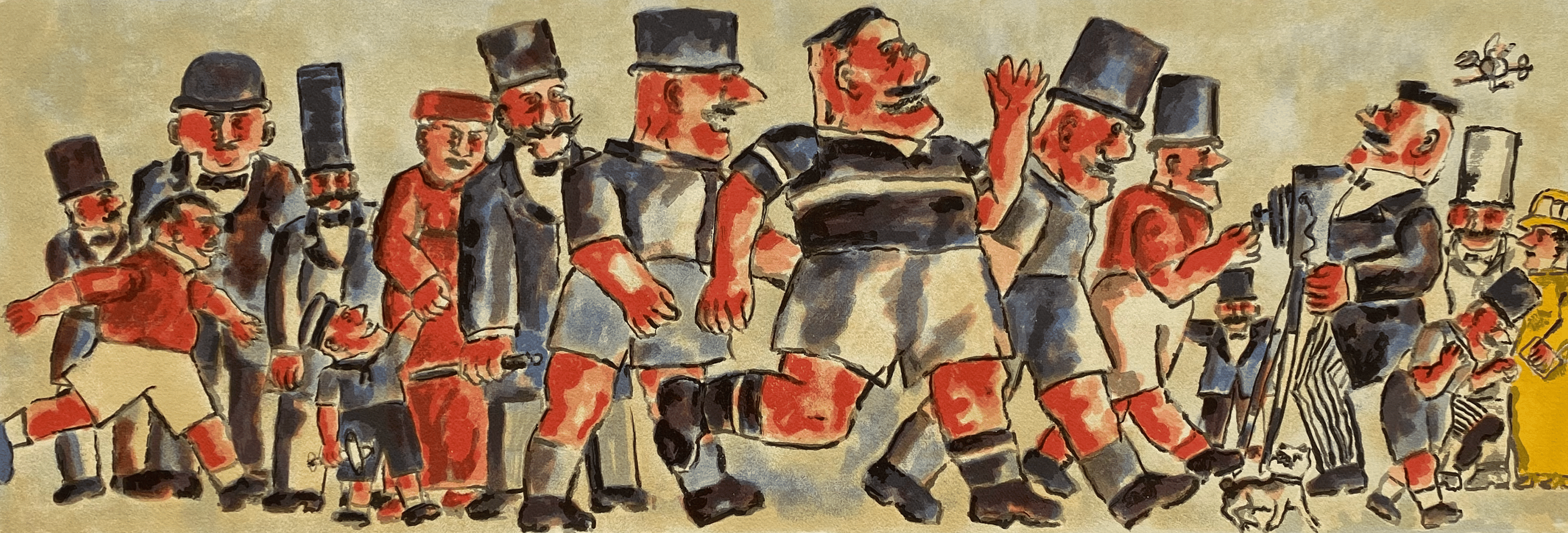 La Parata dei Benpensanti | Franz Borghese - Arte Focus™