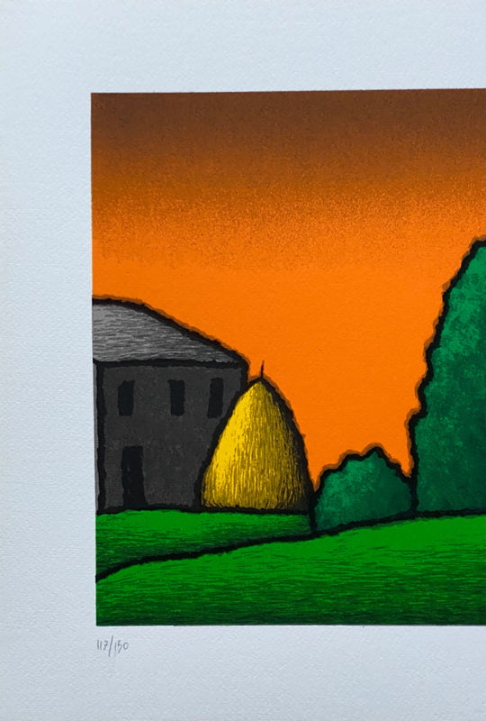 Casali a sera | Tino Stefanoni - Arte Focus™