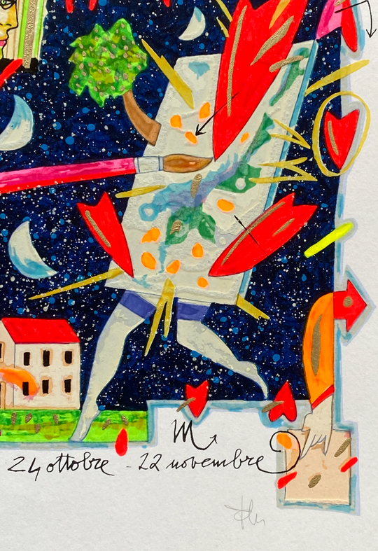 Segni Zodiacali "Scorpione" (fondo bianco) | Francesco Musante