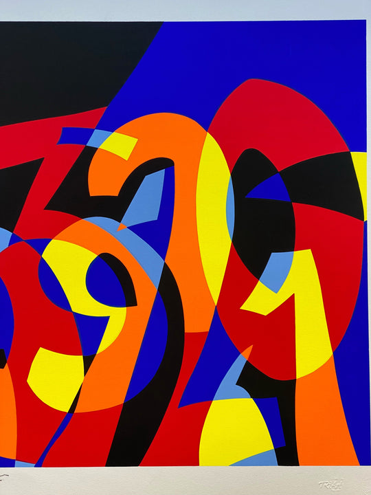 I numeri si amano  | Ugo Nespolo - Arte Focus™