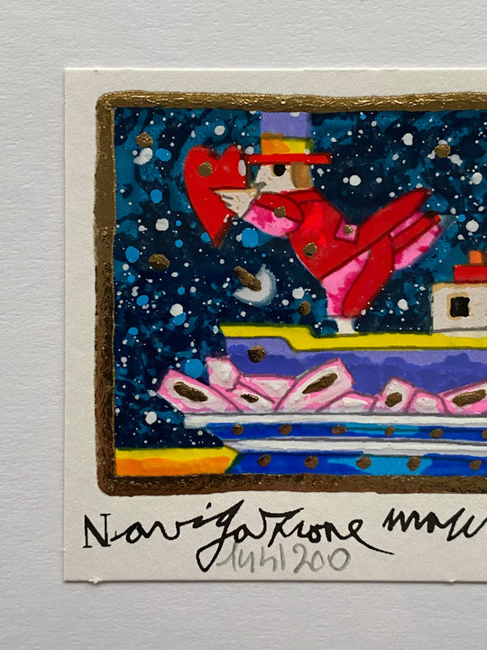 Opera in cornice: Navigazione maccheronica | Francesco Musante