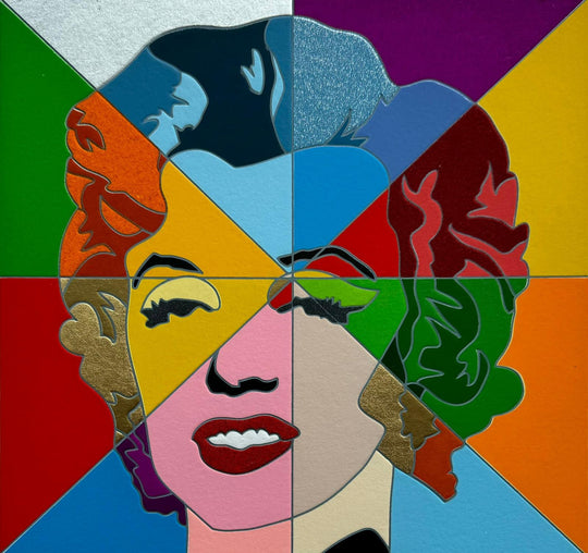 Marilyn's rainbow | Ugo Nespolo - Arte Focus™