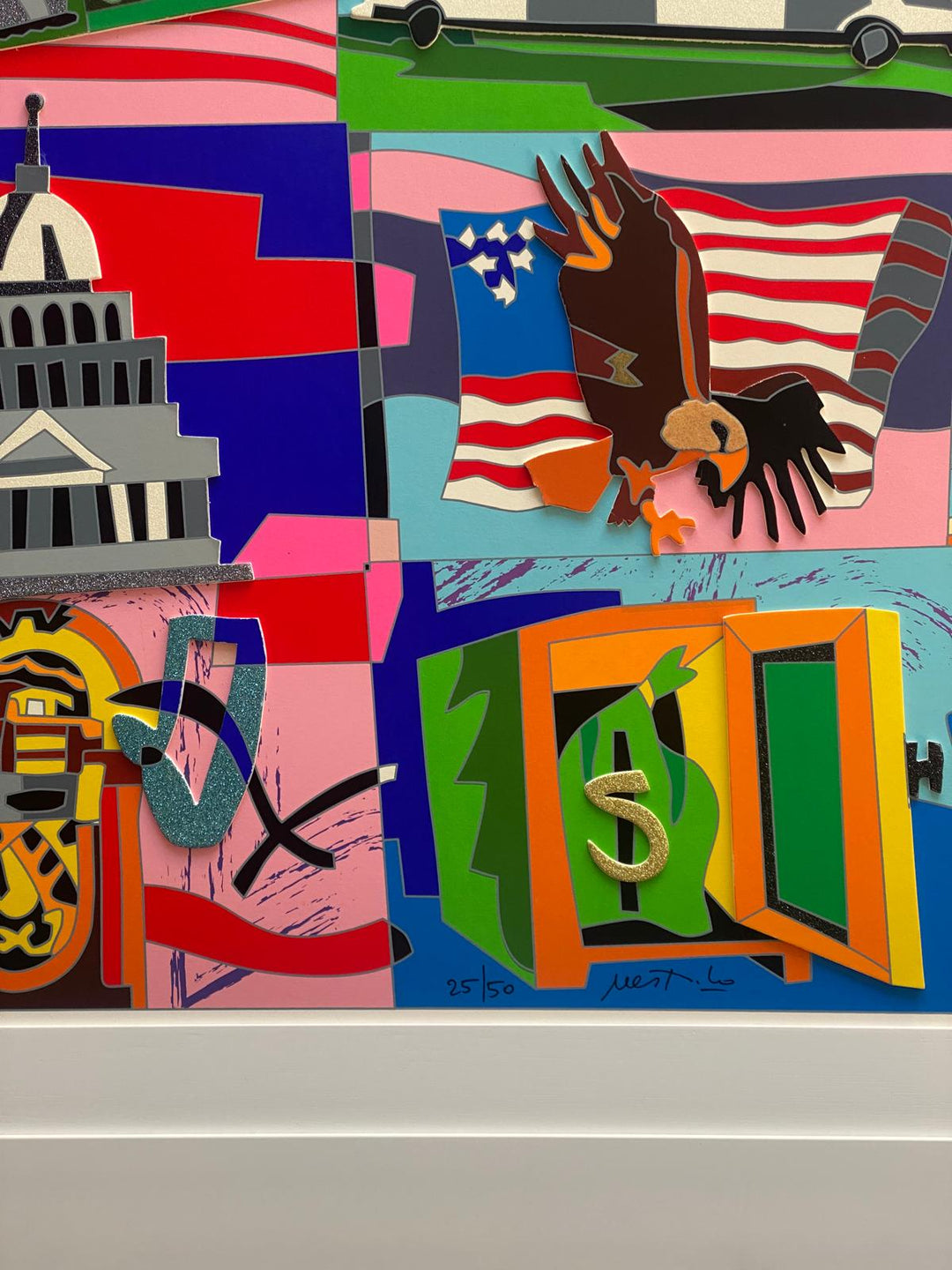 Opera incorniciata: American Icons | Ugo Nespolo