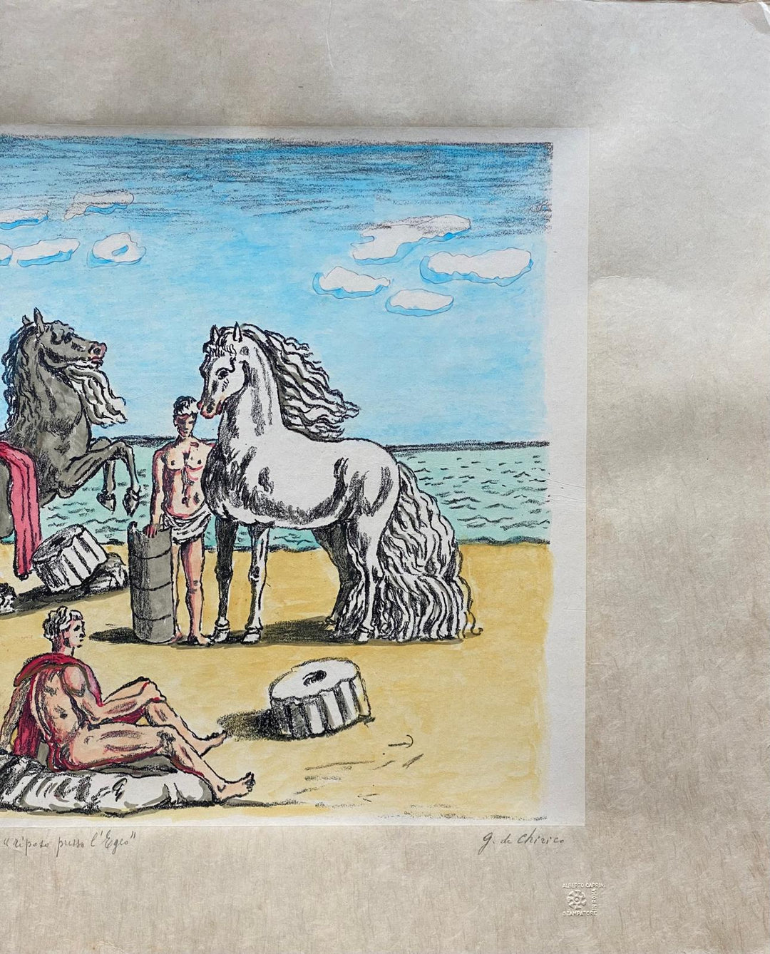 Riposo presso l'Egeo | Giorgio De Chirico