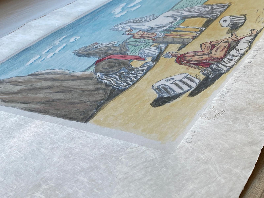 Riposo presso l'Egeo | Giorgio De Chirico