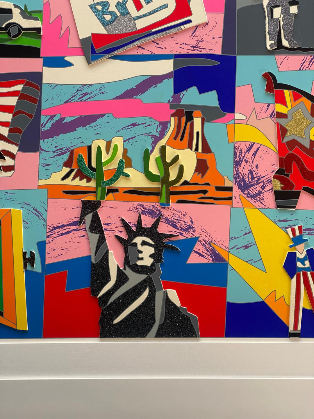 Opera incorniciata: American Icons | Ugo Nespolo