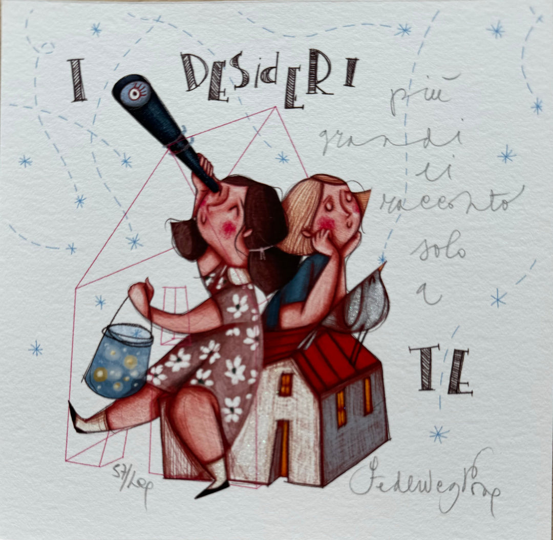 I desideri più grandi li racconto solo a te | Federica Porro - Arte Focus™