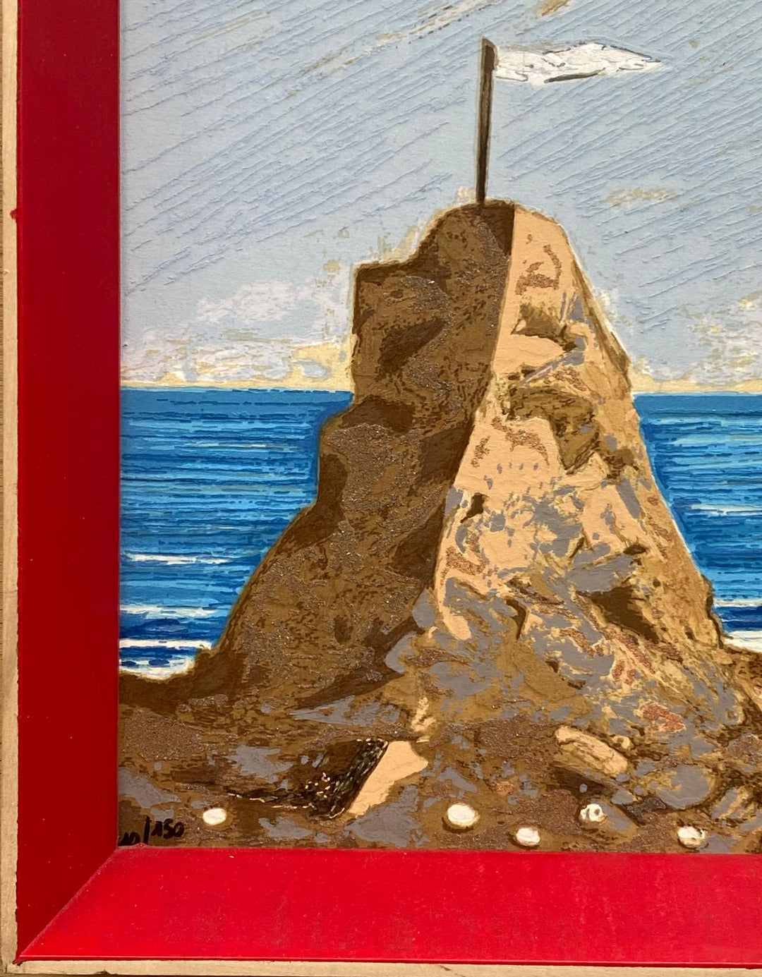 Opera incorniciata: Cercatori di conchiglie | Giampaolo Talani