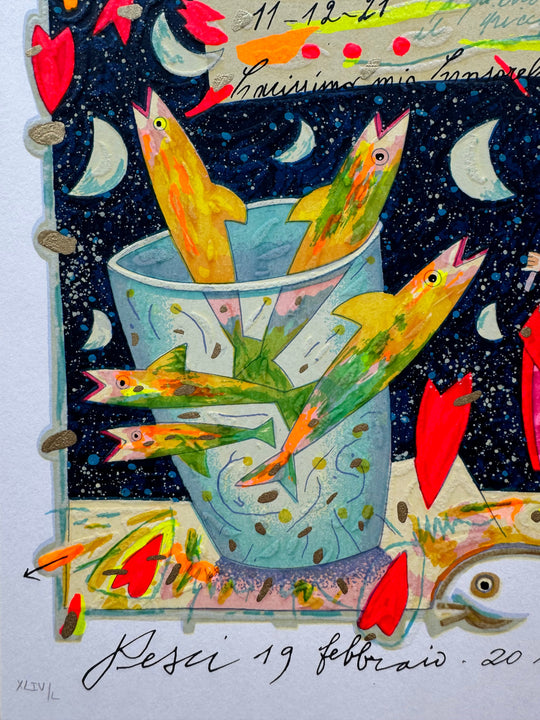 Segni Zodiacali "Pesci" (Fondo bianco) | Francesco Musante