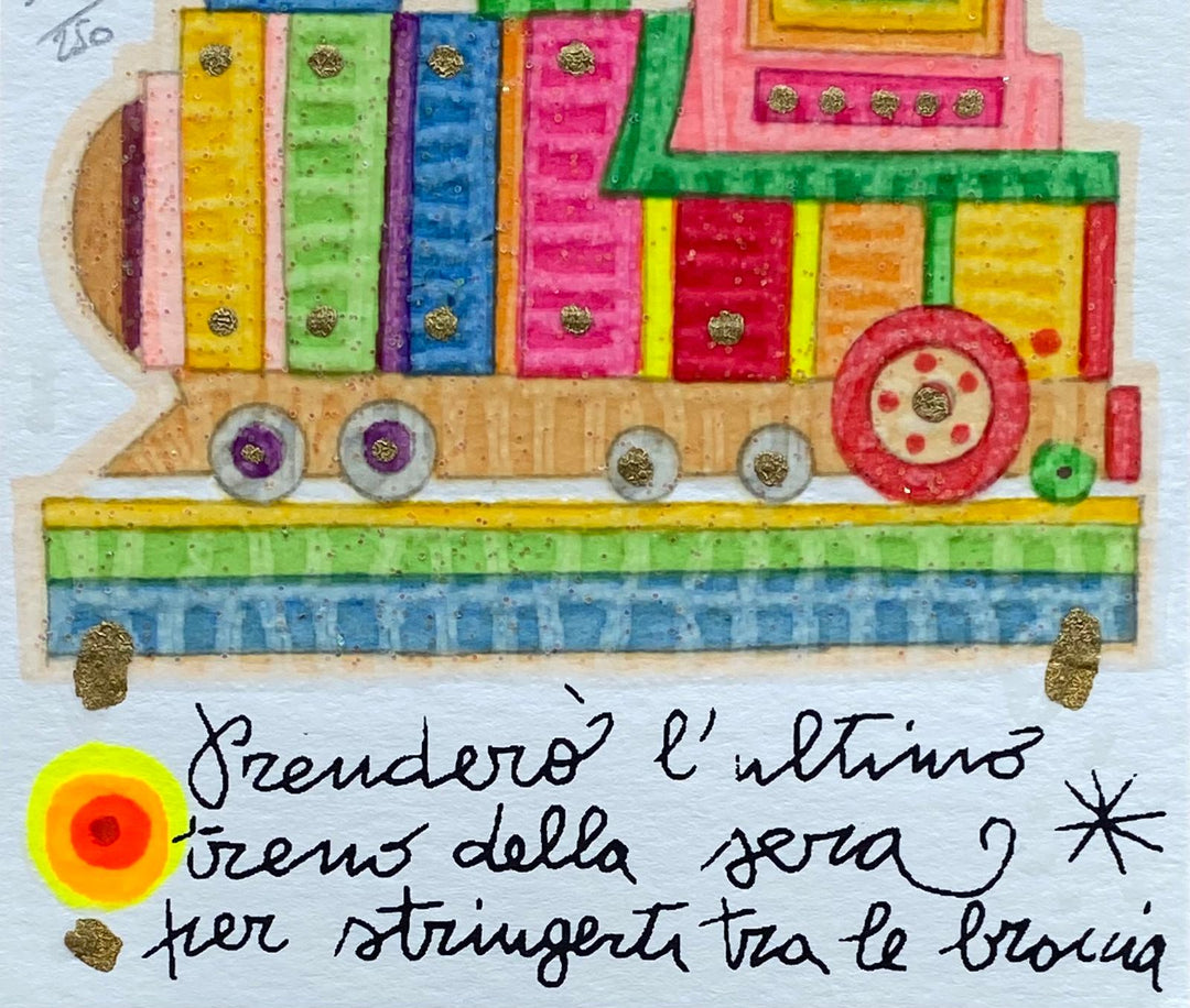 Prenderò l'ultimo treno della sera  (Fondo bianco) | Francesco Musante