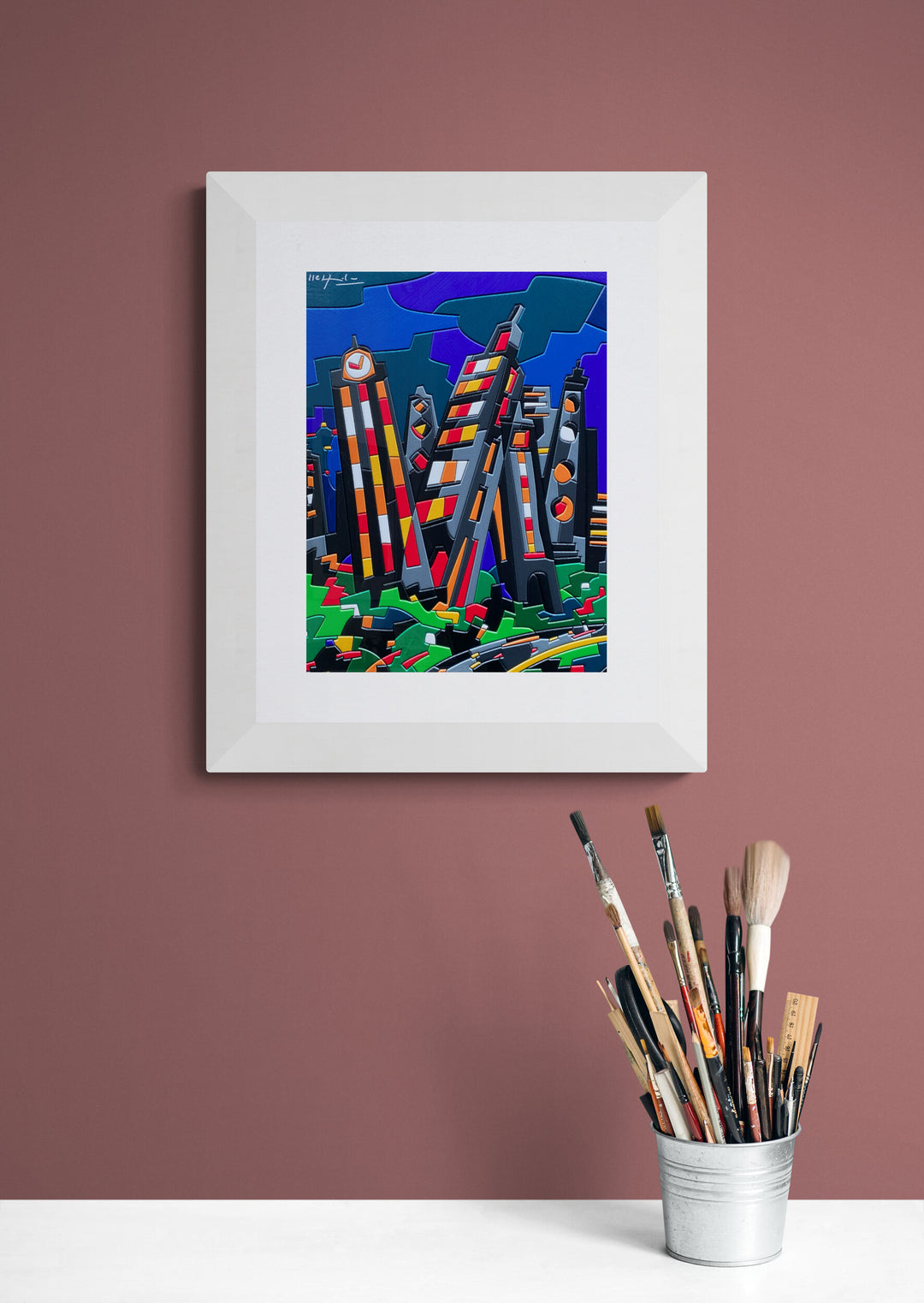 Urban Landscape | Ugo Nespolo - Arte Focus™