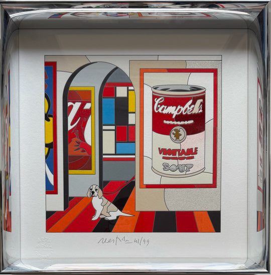Opera incorniciata: Soup-er vision | Ugo Nespolo - Arte Focus™