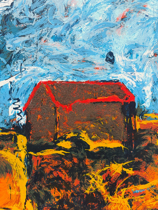 La casa rossa  | Mario Schifano - Arte Focus™