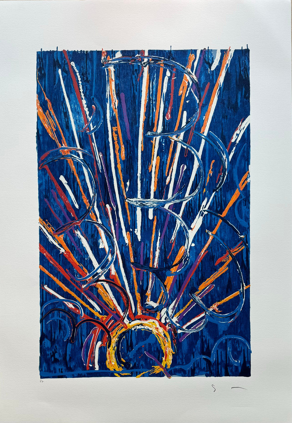 Vetrata blu | Mario Schifano - Arte Focus™