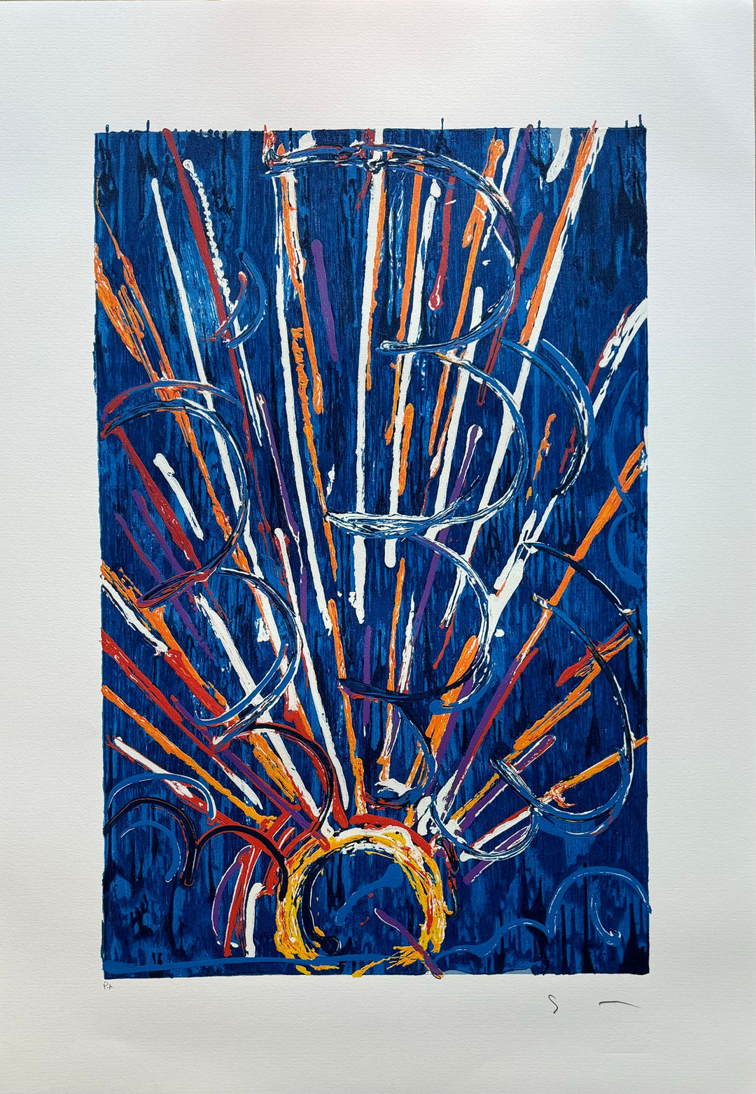 Vetrata blu | Mario Schifano - Arte Focus™