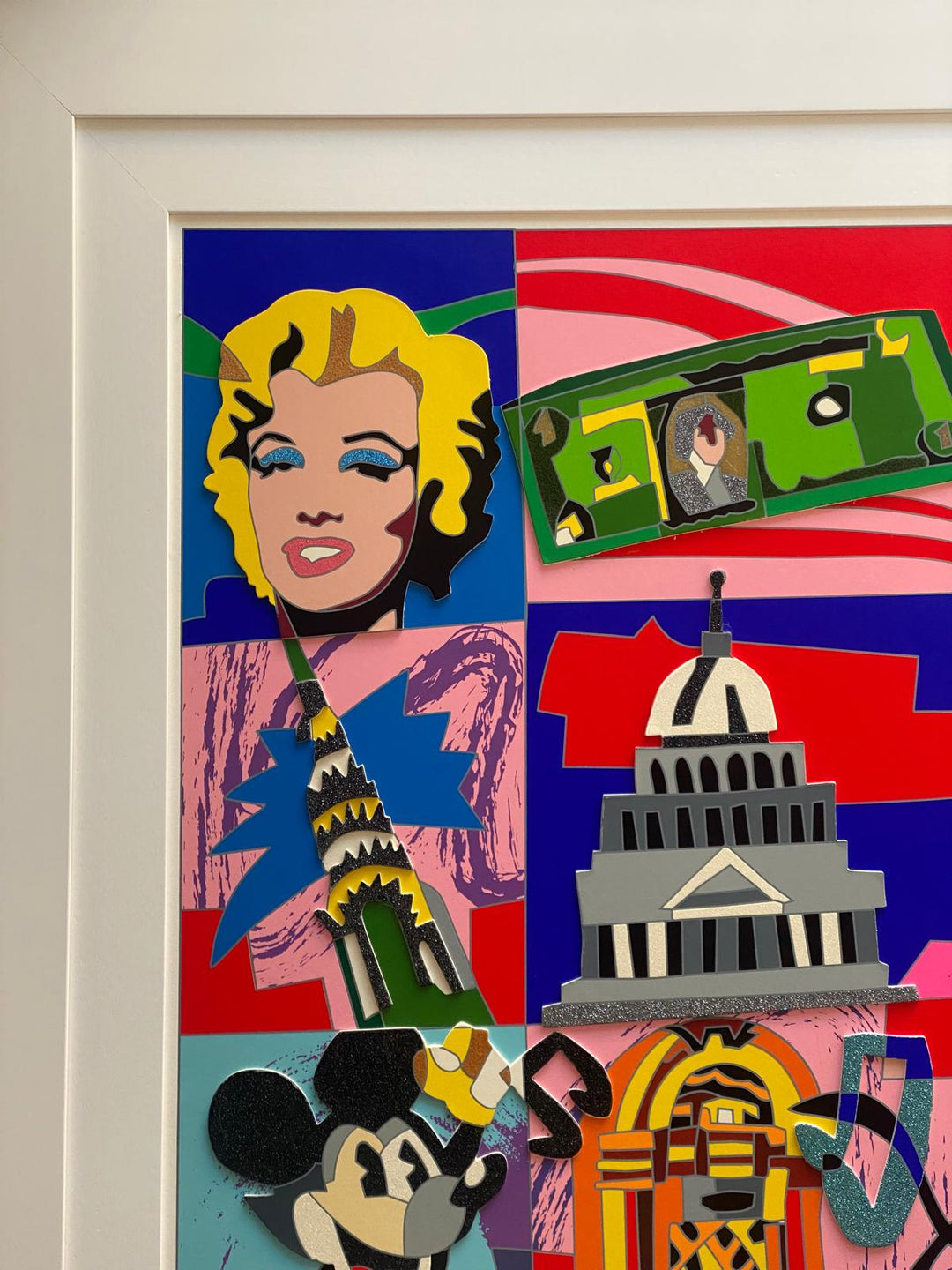Opera incorniciata: American Icons | Ugo Nespolo