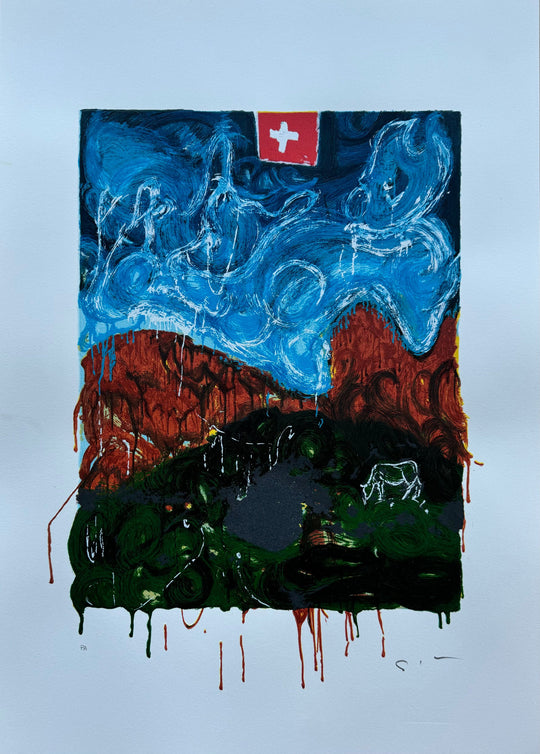 Veduta svizzera | Mario Schifano