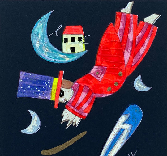 Un tuffo nella tazzina di caffè  (Fondo blu) | Francesco Musante