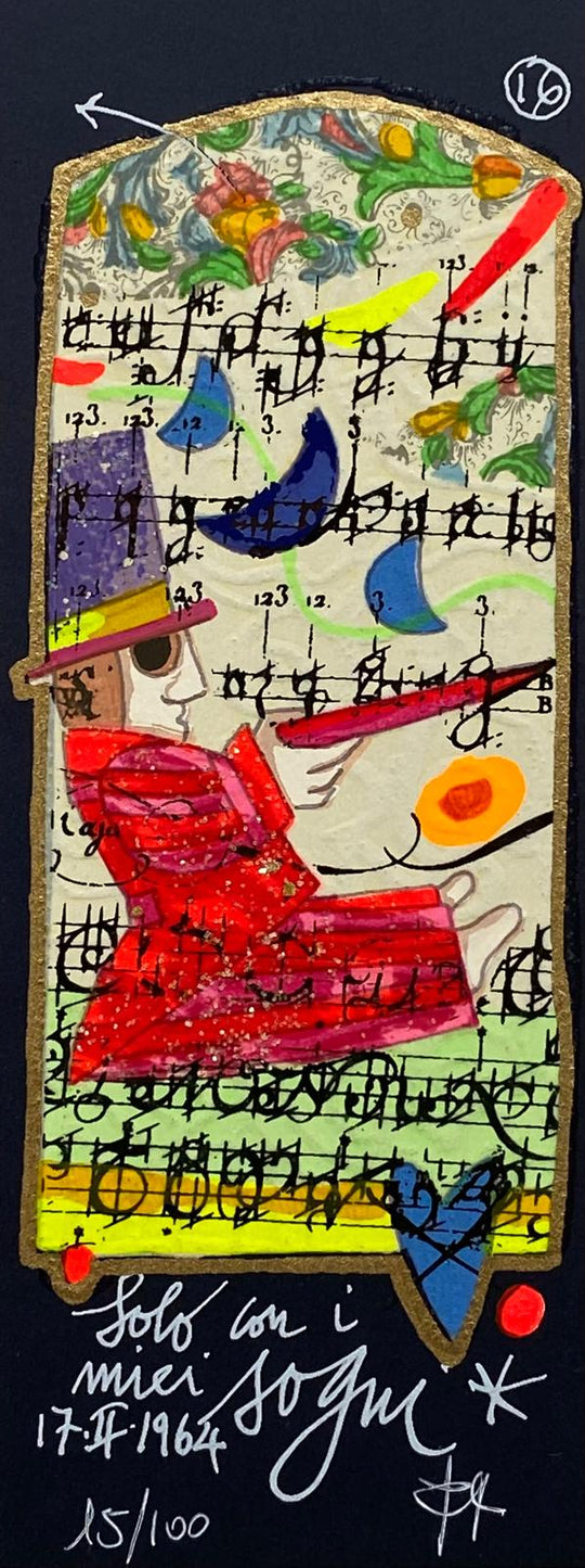 Solo con i miei sogni (fondo blu) | Francesco Musante