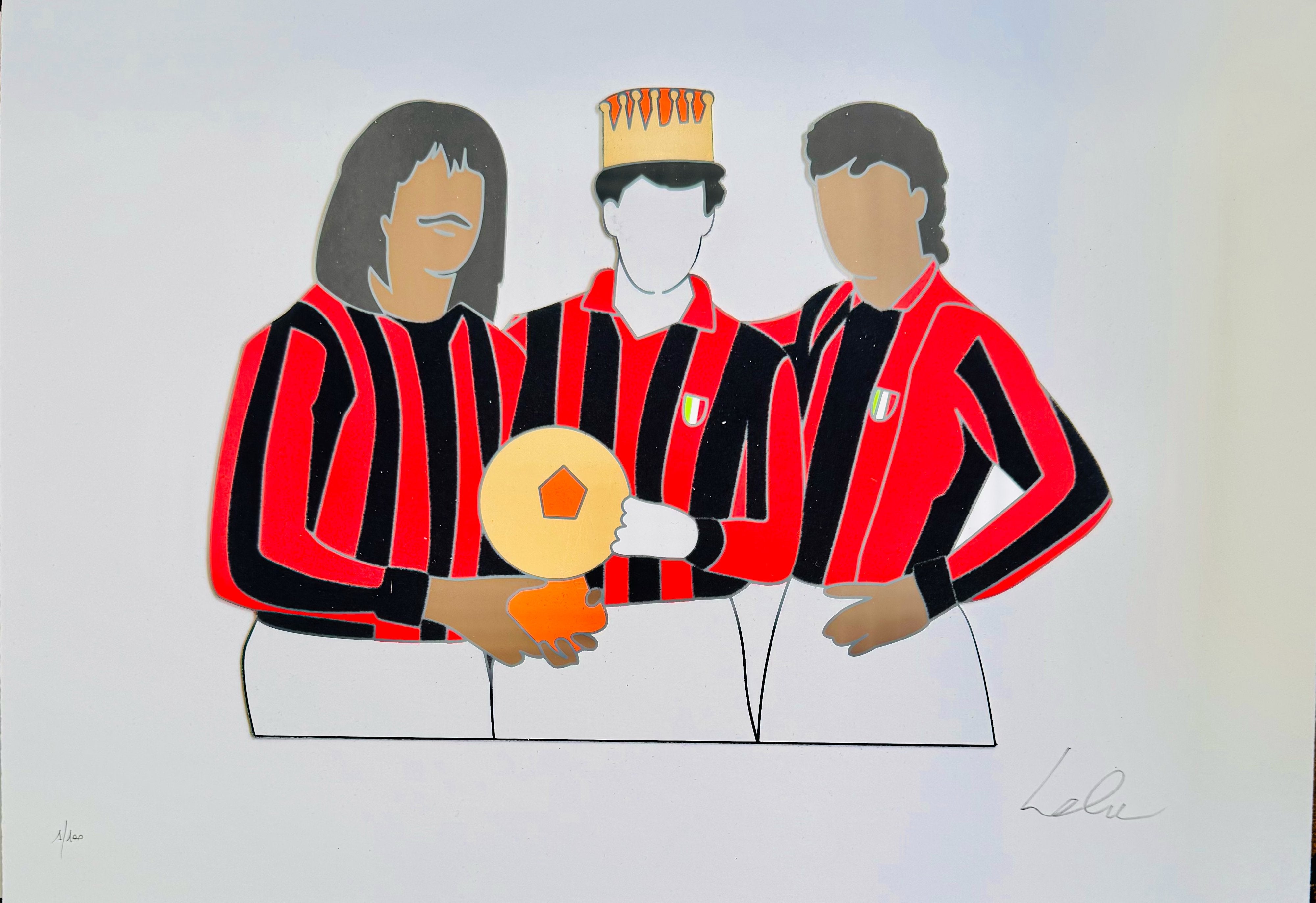 The Golden trio | Marco Lodola - Arte Focus™