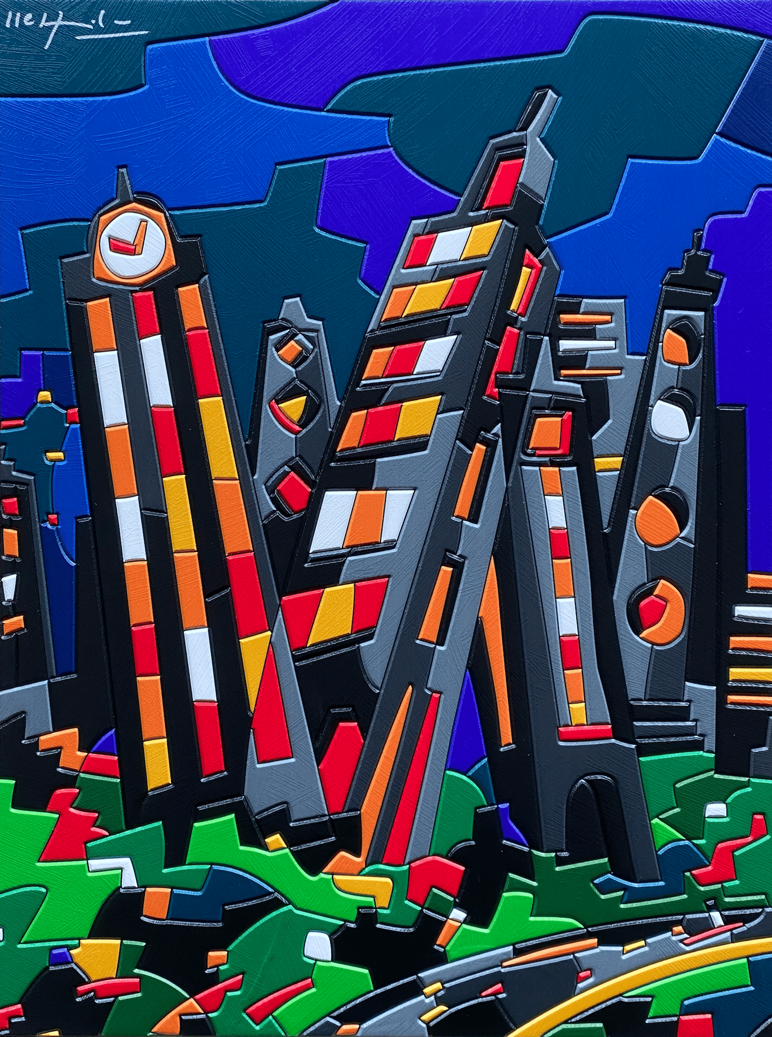 Urban Landscape | Ugo Nespolo - Arte Focus™