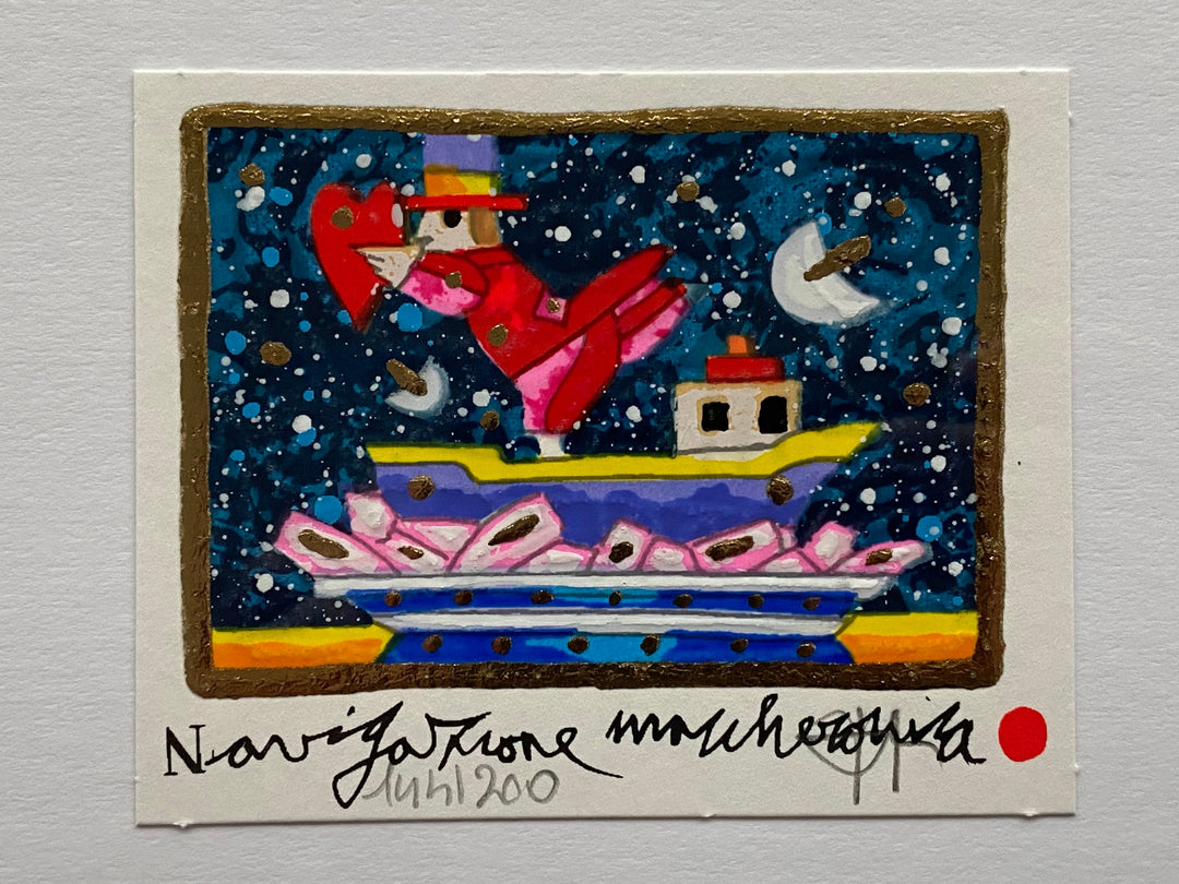 Opera in cornice: Navigazione maccheronica | Francesco Musante