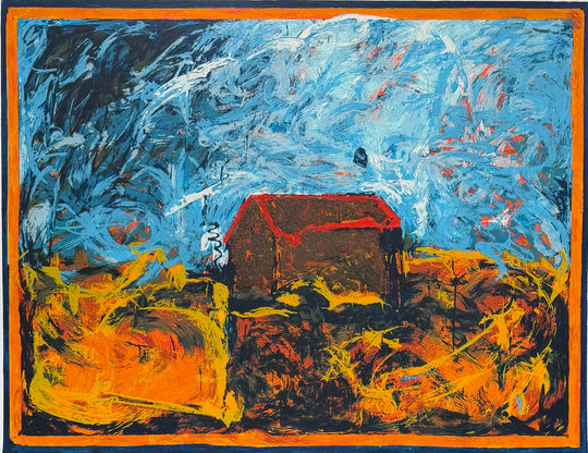 La casa rossa  | Mario Schifano - Arte Focus™