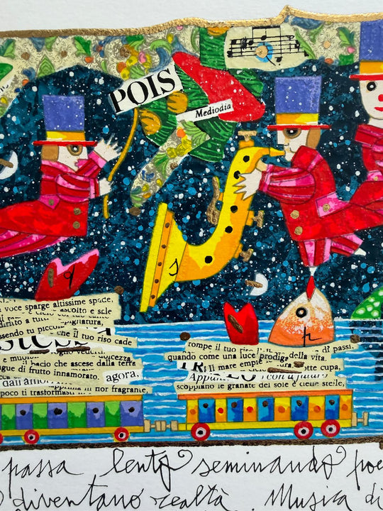 Il trenino delle parole  | Francesco Musante - Arte Focus™