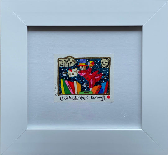 Opera in cornice: Giocando con i libri | Francesco Musante