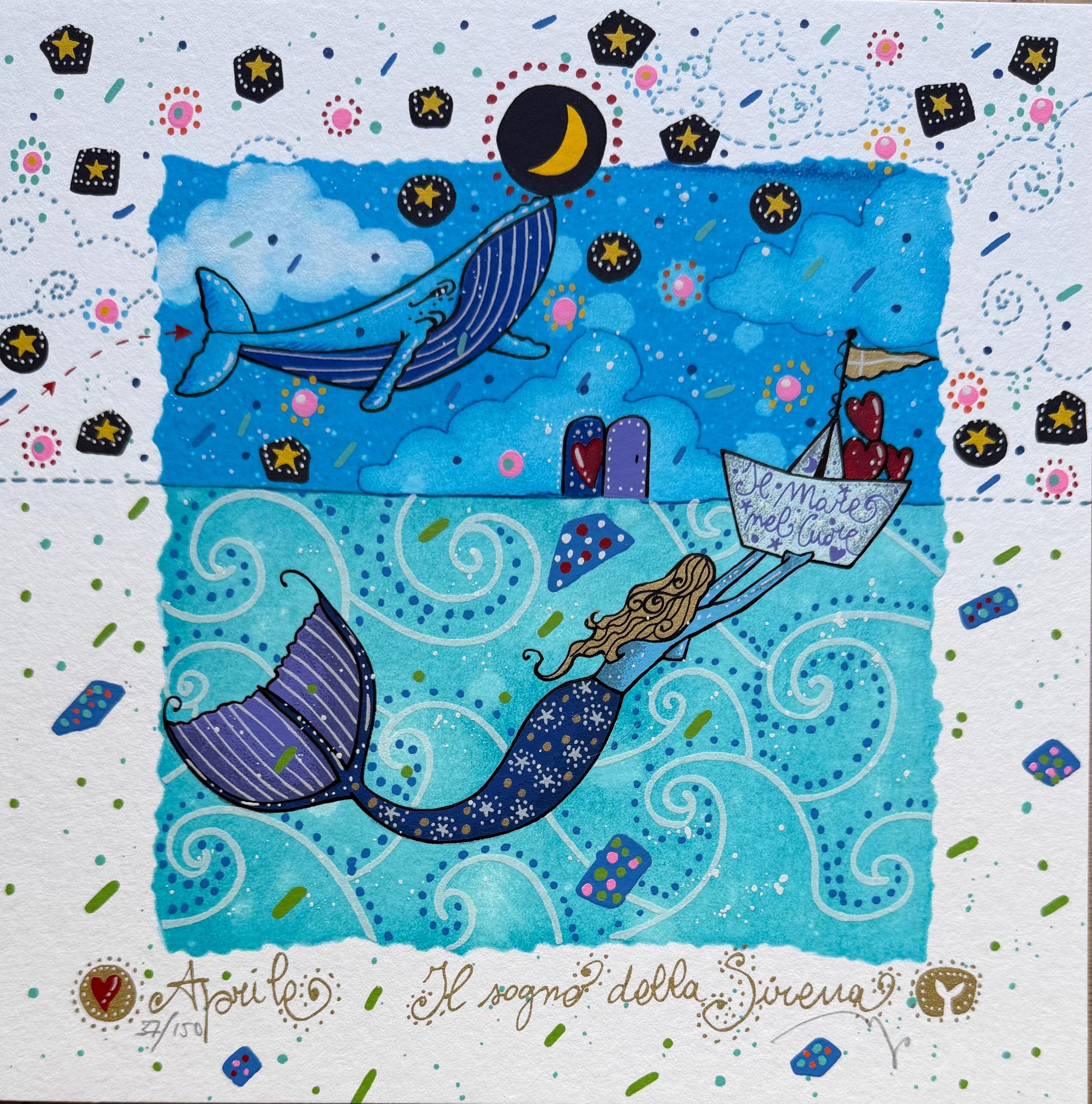 Aprile: Il sogno della Sirena | Andrea Agostini - Arte Focus™