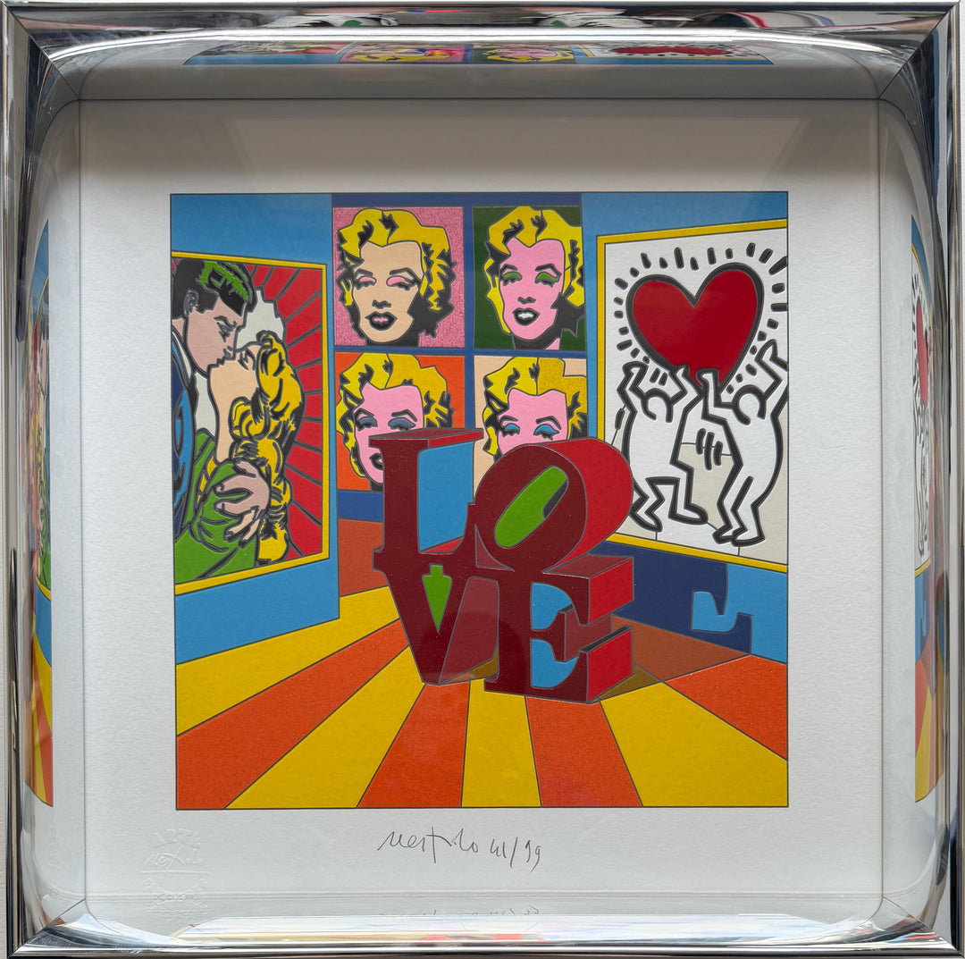 Opera incorniciata: Love Overload | Ugo Nespolo - Arte Focus™