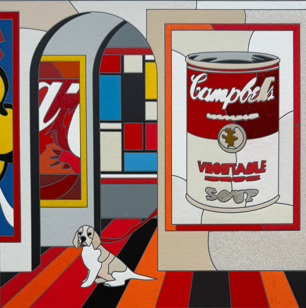 Opera incorniciata: Soup-er vision | Ugo Nespolo - Arte Focus™
