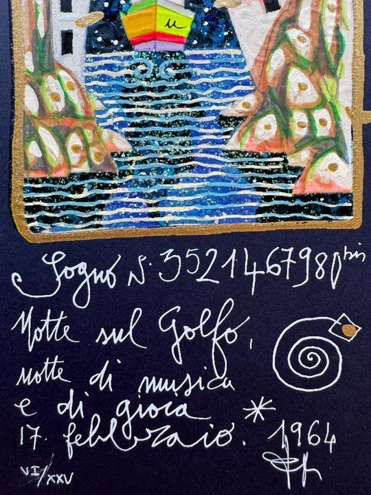 Notte sul golfo notte di musica (fondo blu) | Francesco Musante