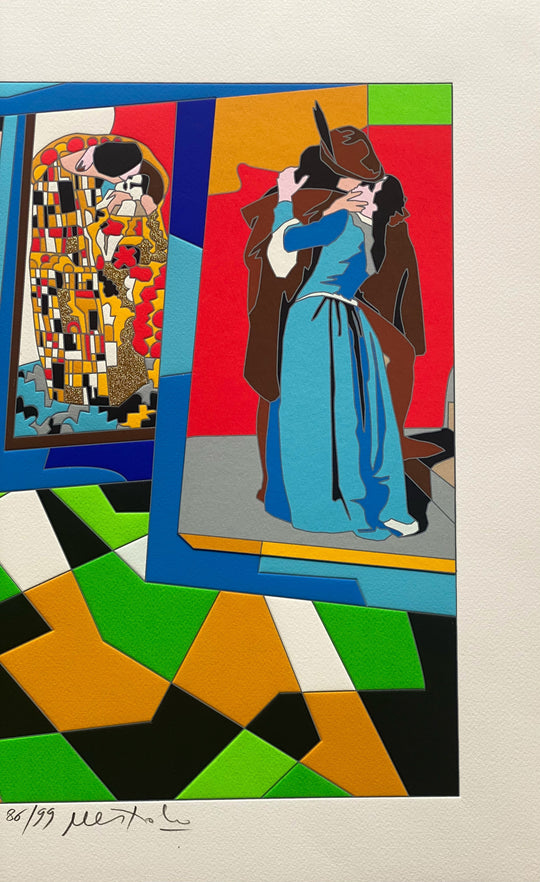 A kiss | Ugo Nespolo - Arte Focus™