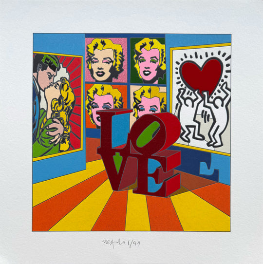 Opera incorniciata: Love Overload | Ugo Nespolo - Arte Focus™