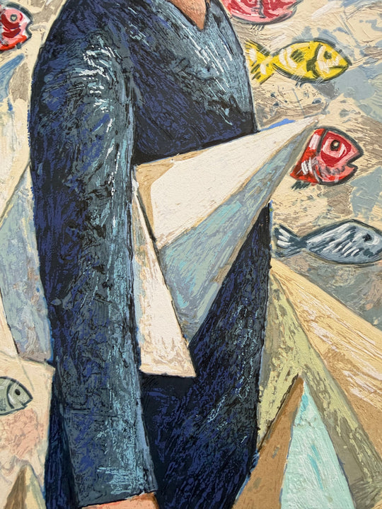 Le barche del viaggio: un uomo | Giampaolo Talani - Arte Focus™